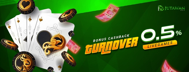BONUS CASHBACK TURNOVER LIVE GAME 0.5%